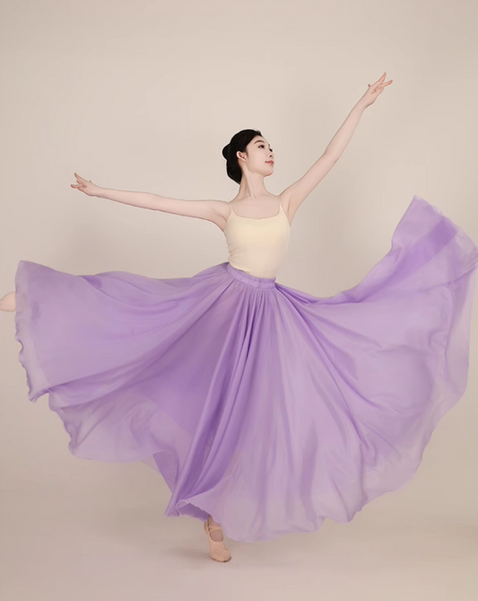 Prom summer swing chiffon skirt women 6184-purple