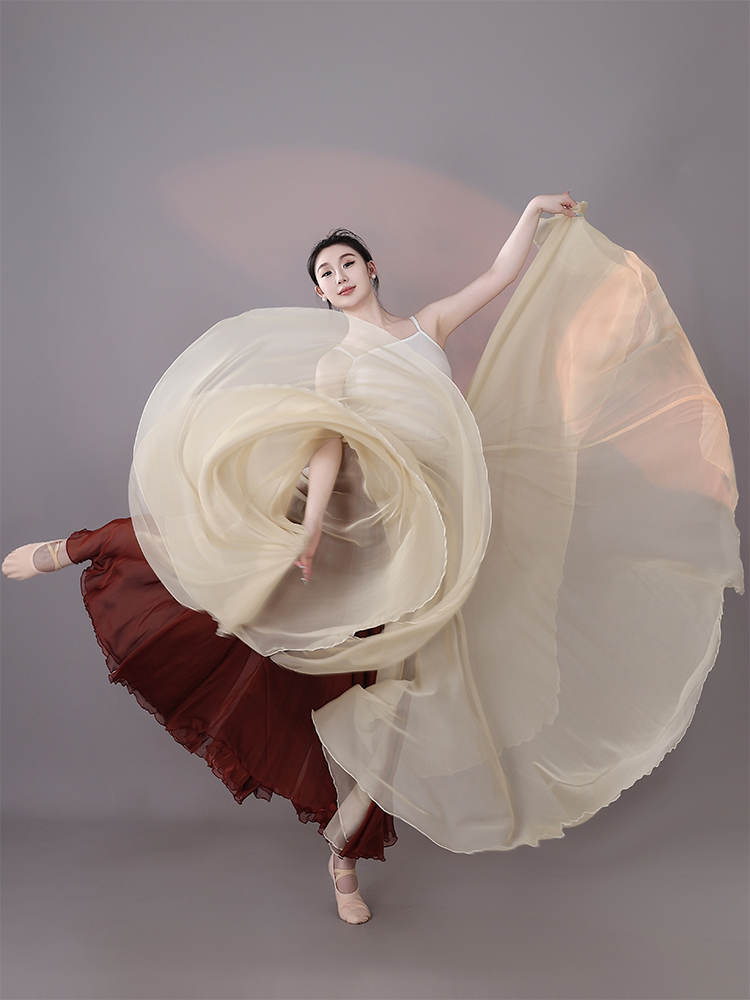 Maxi swing long chiffon skirt women TT5010