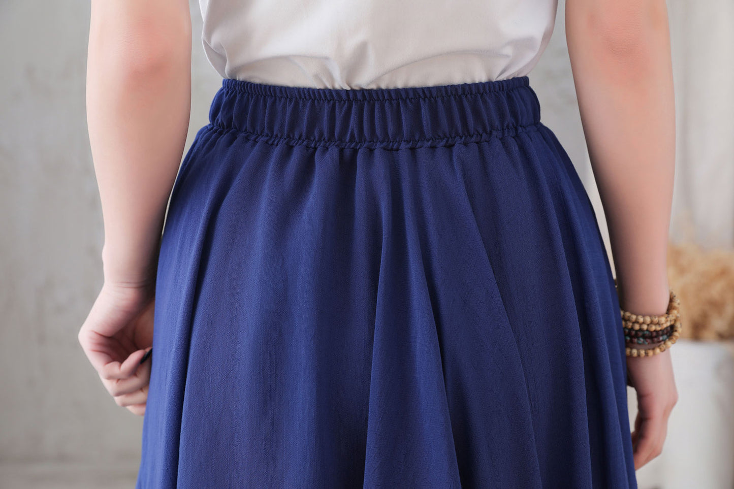 Women's flowy Bohemian Swing Maxi Skirt 3297