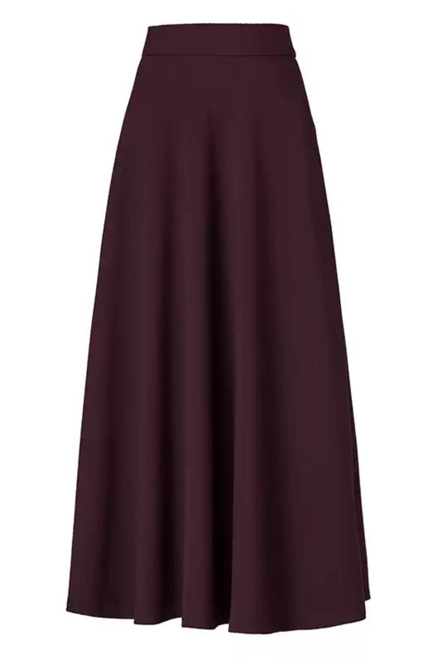 High waist long autumn skirt women 6197