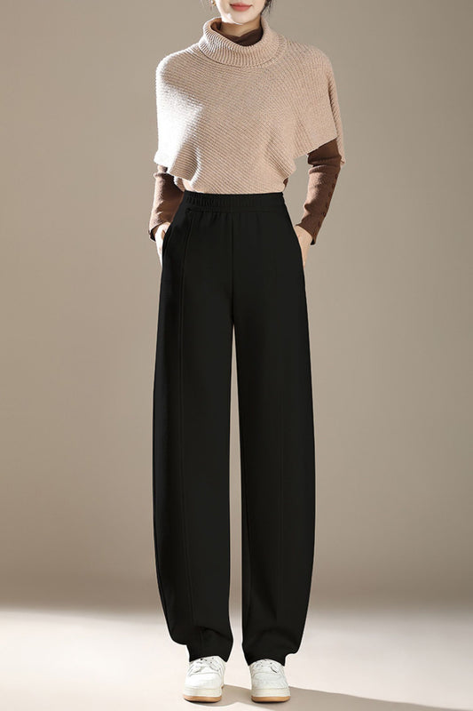 Wide leg womens loose fitting pants 6222