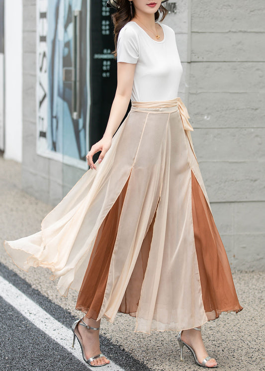 Summer Swing Chiffon midi Skirt 4277
