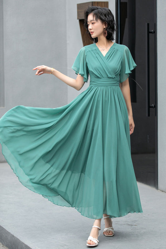 Boho Summer swing chiffon dress 5859