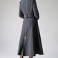 Gray coat Cashmere coat Long coat Military Coat 1072#