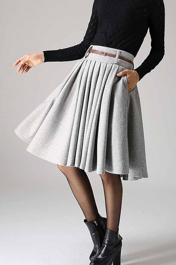 grey pleated skirt dress ARRANGE - Maxi Dress - Women - Polyurethane/Polyester/Spandex