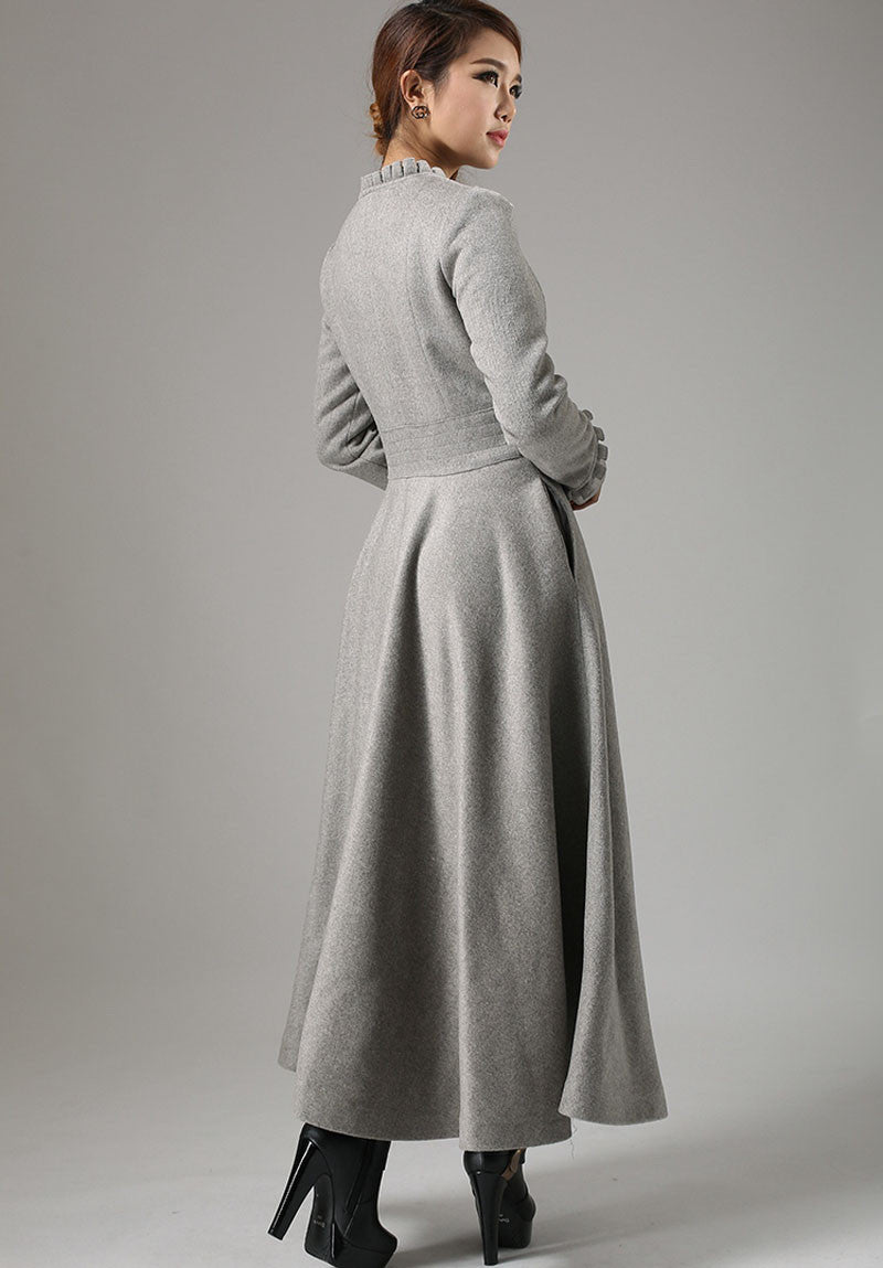 gray wool coat