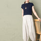 Women Casual Linen Pants 2607#