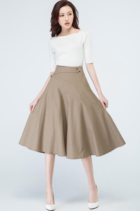 50S high wasit A line skirt 1692#