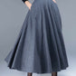 Vintage 1950s Wool Maxi skirt 1641#