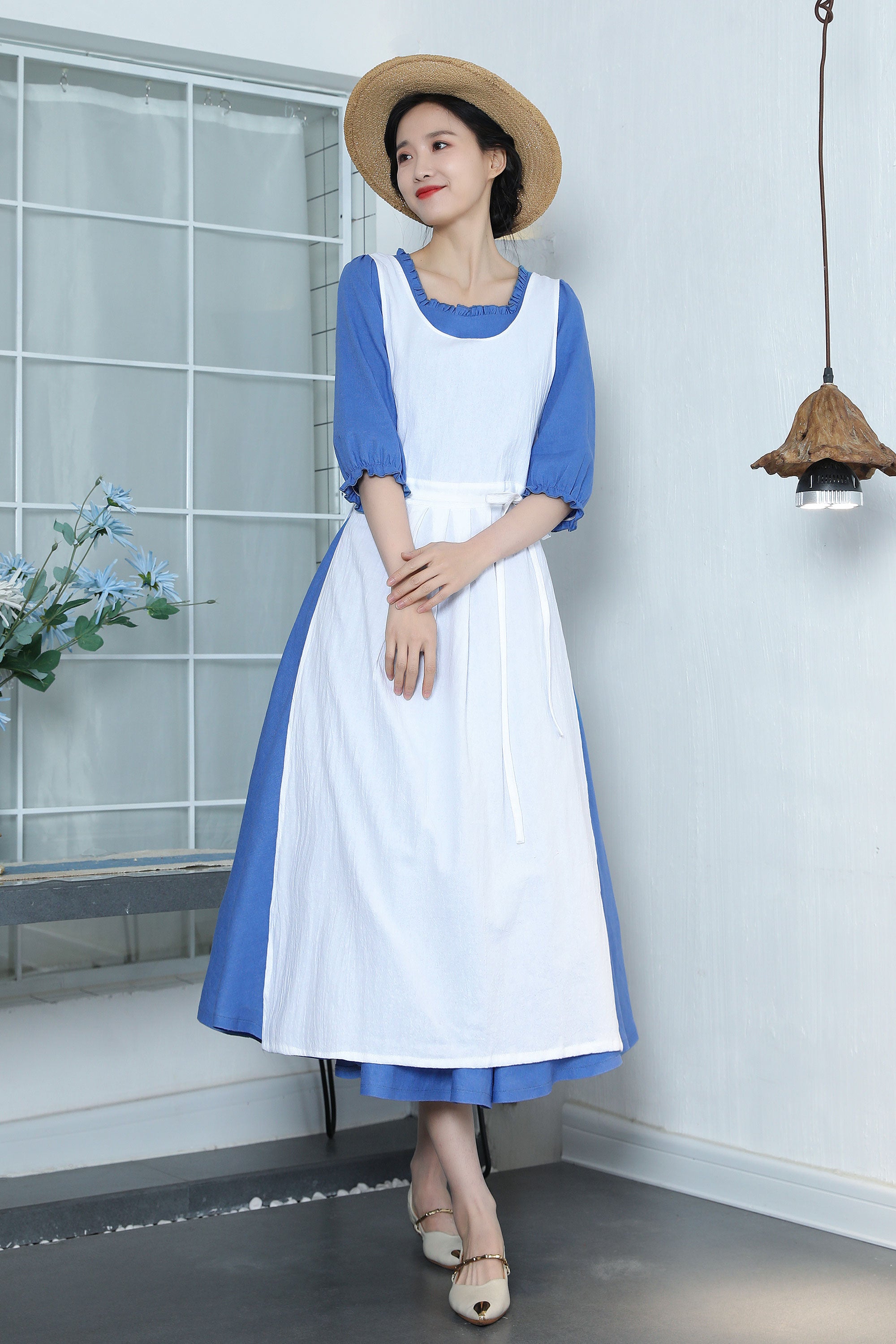 White Linen Apron 3369 White Linen Apron 3369