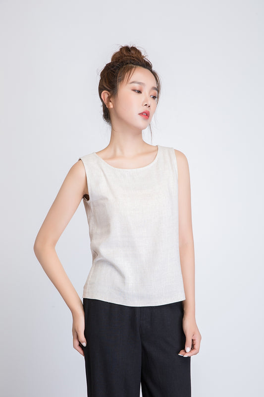 Womens linen tank top 1945