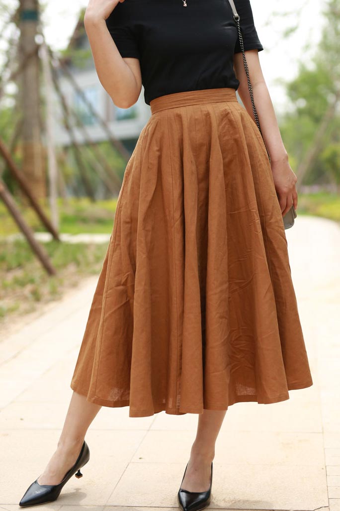 high waisted flare skirt 2194# – XiaoLizi