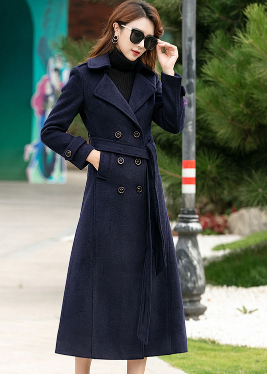 Long sleeve warm winter wool coat 245901