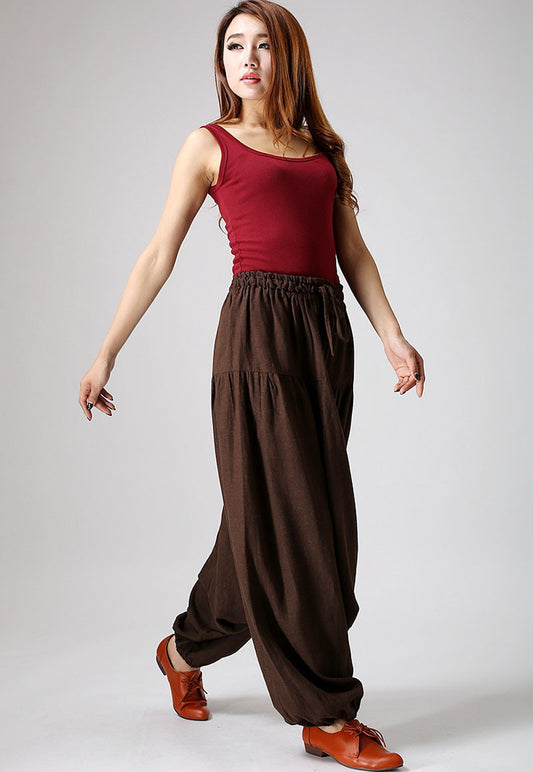 Brown haren pants