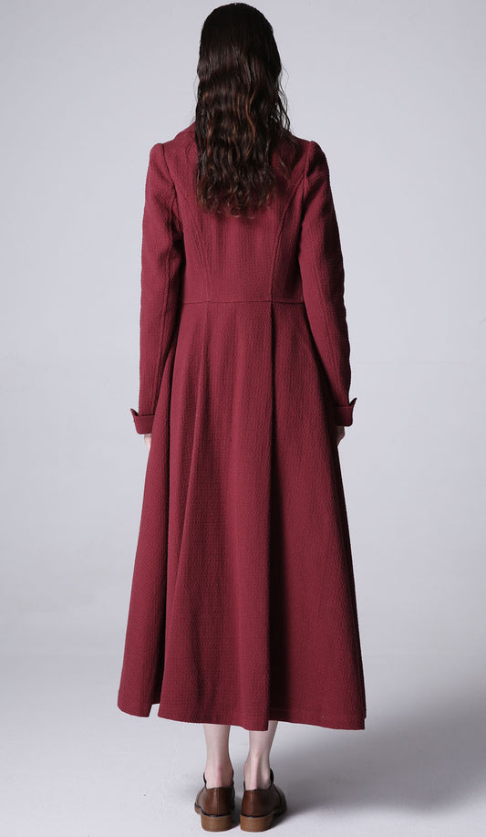 Cotton Linen Duster Coat – Handmade Vintage Long Cardigan Jacket 1169