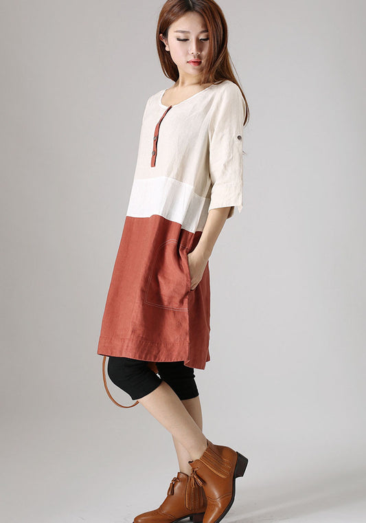 block color dress