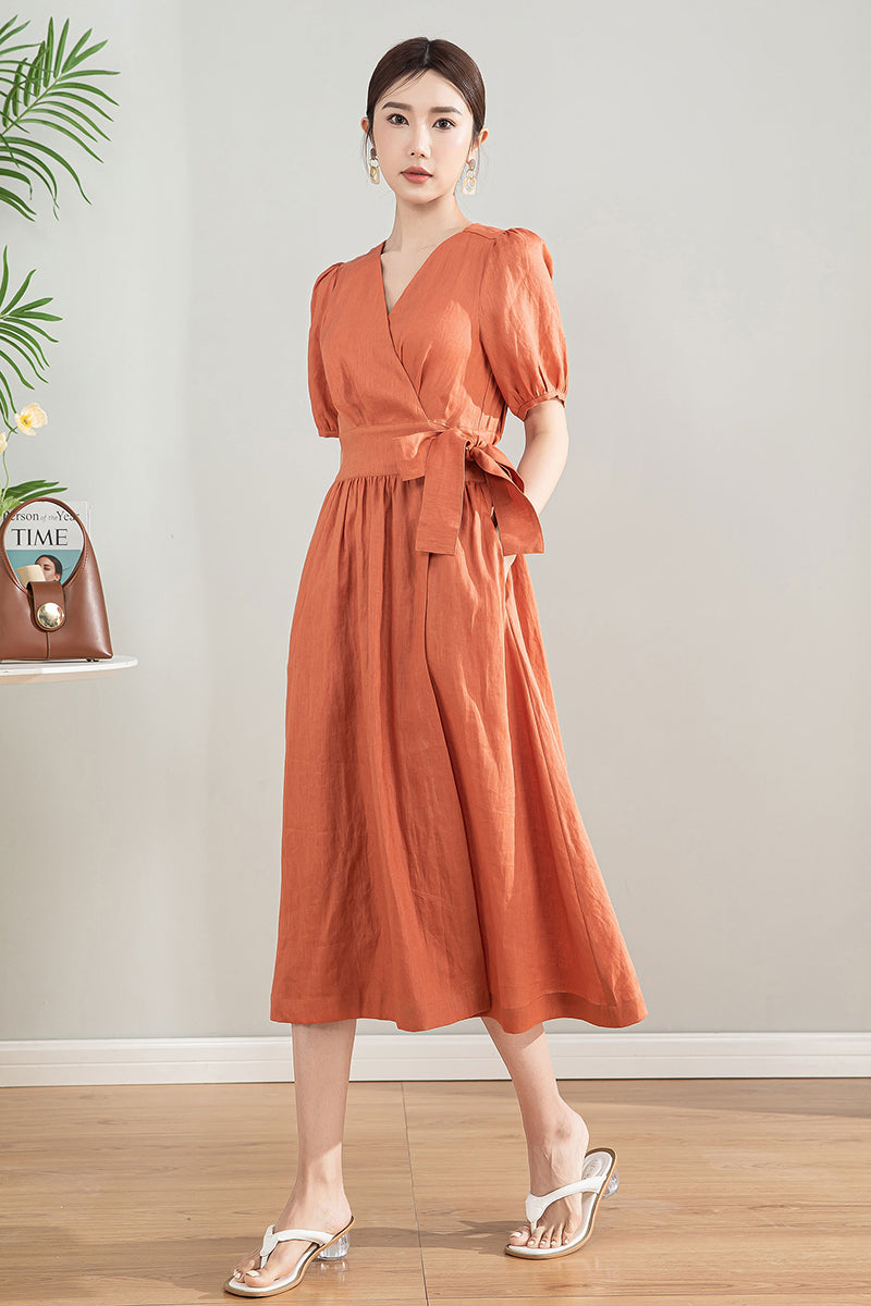 orange midi dress for spring Orange Bodycon Dress - Textured Midi Dress - Orange Midi Dress
