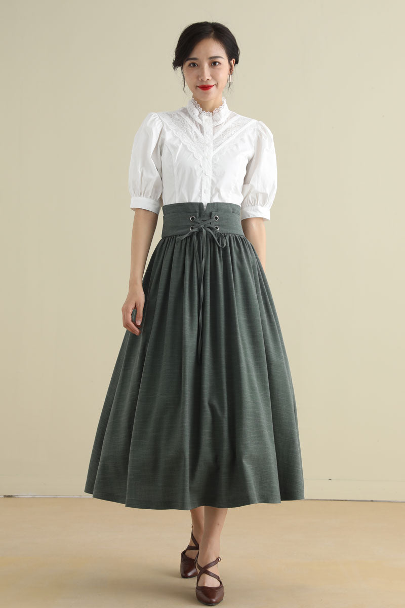 Drawstring 2024 skirt 50s