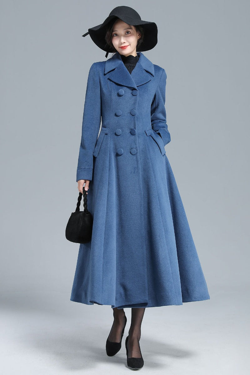 double breasted military wool coat 1967# – XiaoLizi