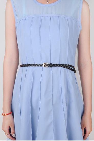 Braid simple joker pure cowhide fine section small belt YD012