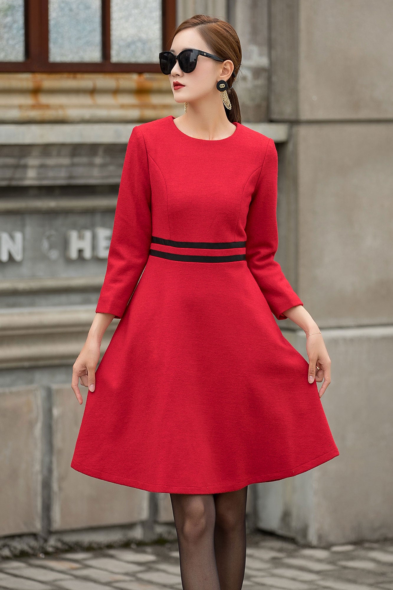 A Line Dress Women 3152 Xiaolizi A Line Dress Women 3152 Xiaolizi