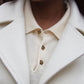 White Single Breasted Wool Coat 4087