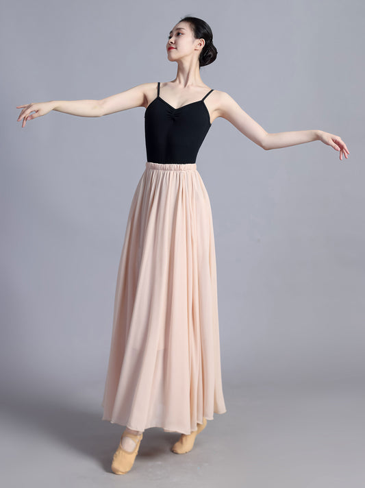 Chiffon maxi elegant swing dance Skirt 3387#