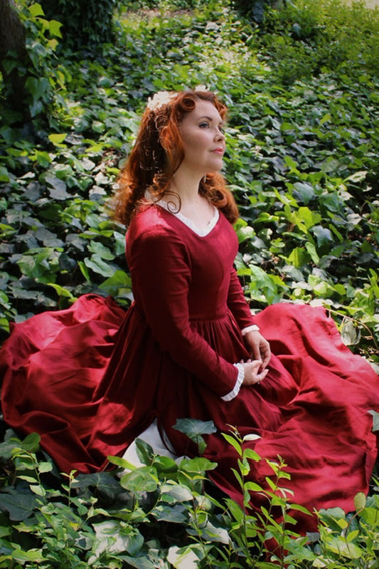 New Spring Summer Retro Linen Maxi dresses 3425#