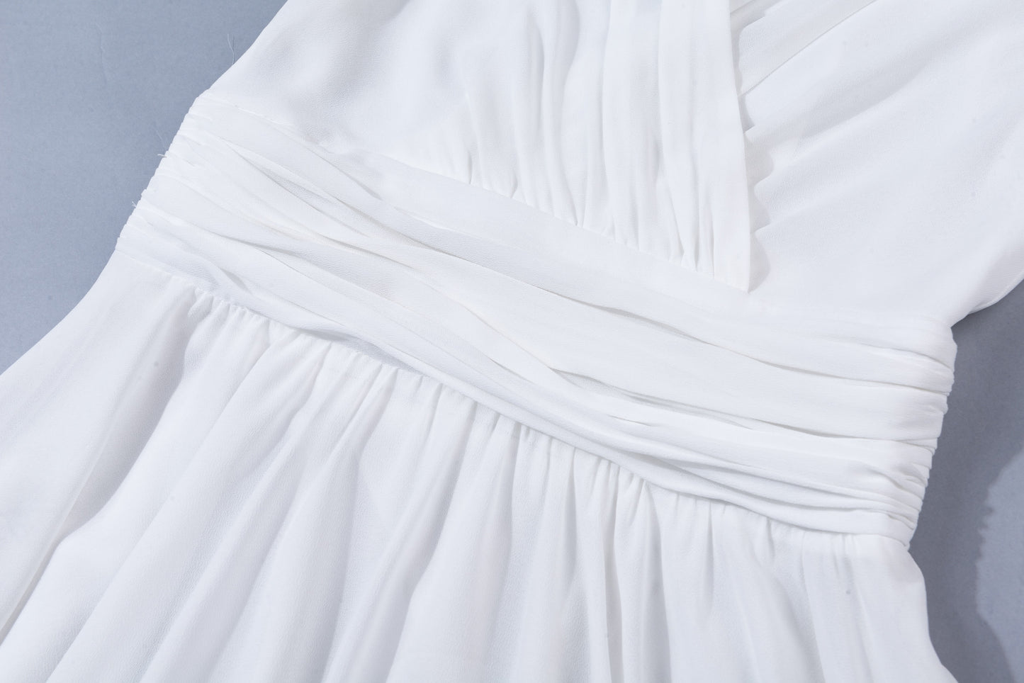 White empire waist fit and flare dress 1877