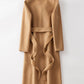 Long Women Autumn Winter Slim Fit Wool Coat 3752