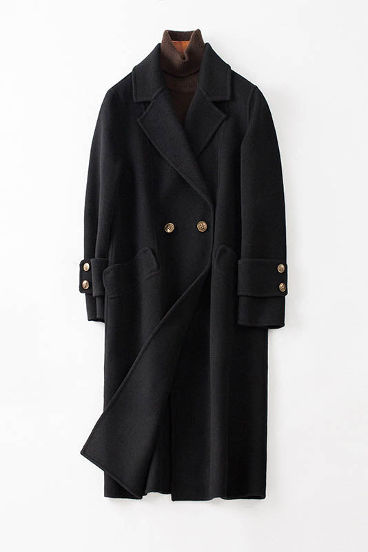 Vintage Inspired Long Wool Coat, Winter Coat Women, Wool Coat