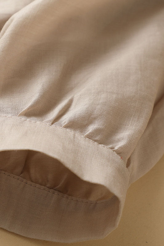 Women New Loose Linen Thin Shirt Tops 3601