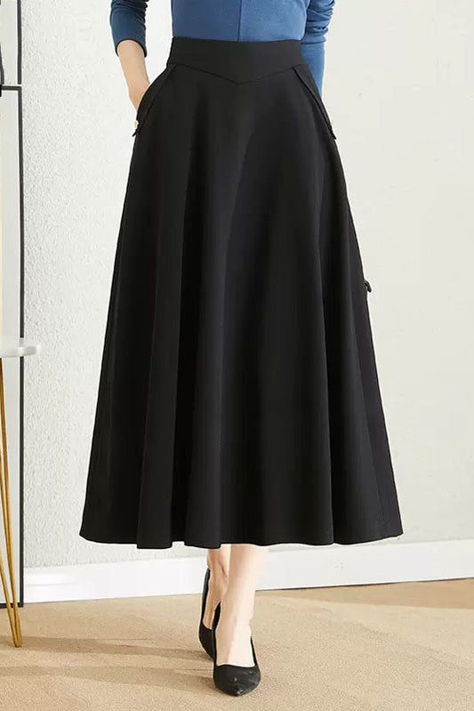 Spring Autumn High Waist Skirt 4098