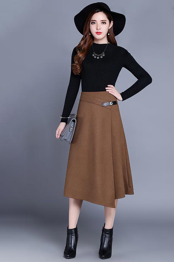 Irregular a-line skirt with high waist S003 – XiaoLizi