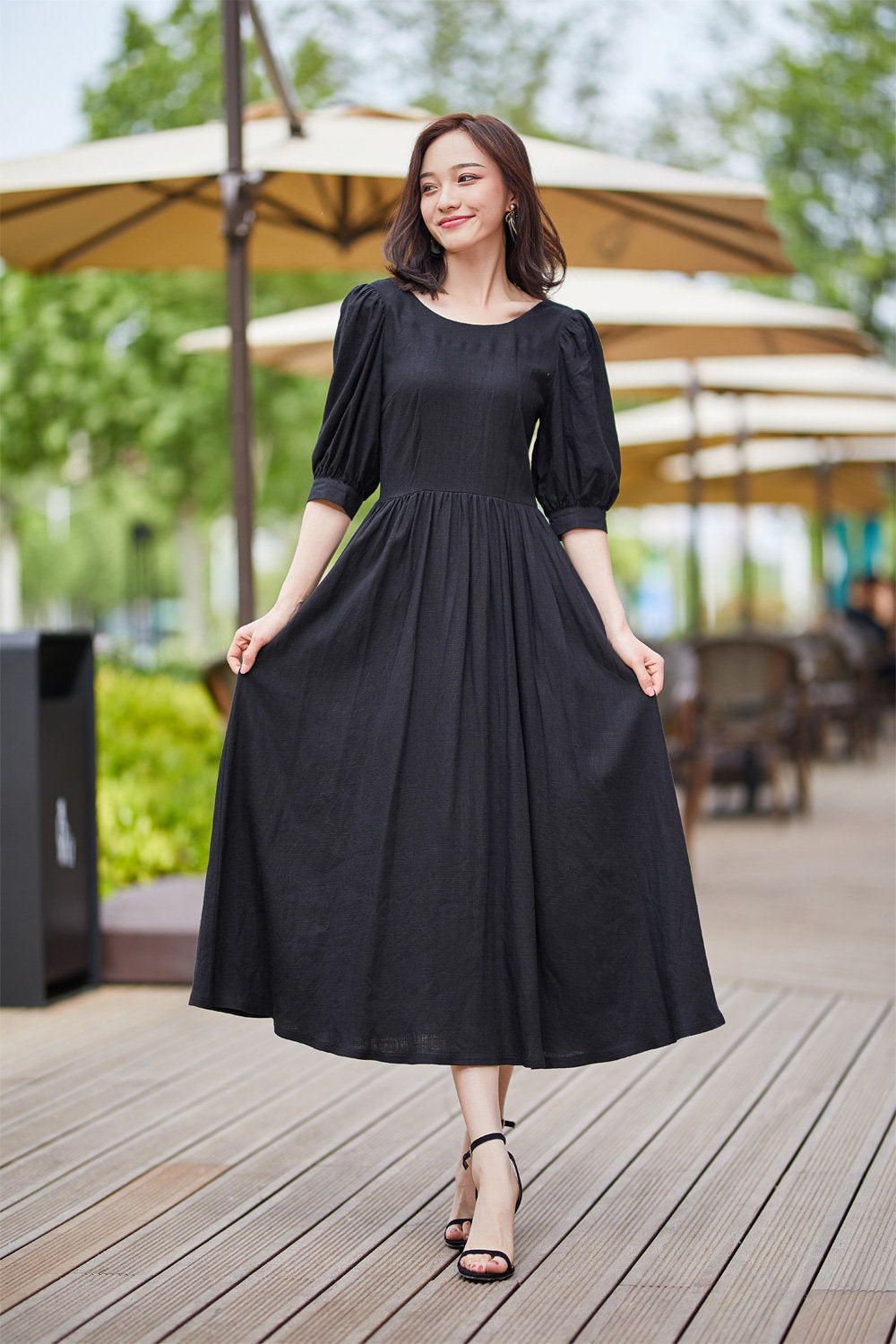 feminine little black dress for summer 2183 Xiaolizi feminine little black dress for summer 2183 Xiaolizi