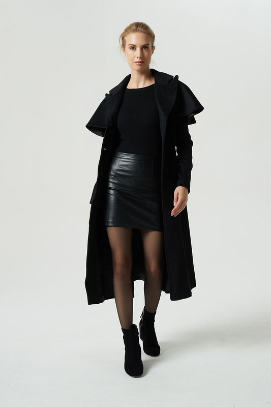 black dress coat