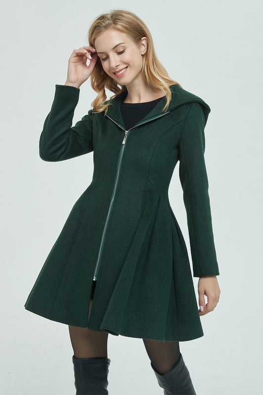 short wool coat