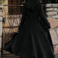 Long Wool Princess Swing Coat with Hood 3267#