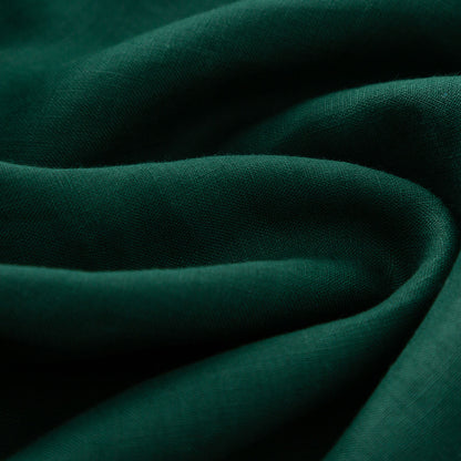 Green Linen Maxi Skirt - A-Line Flowy Silhouette with Pockets 4929