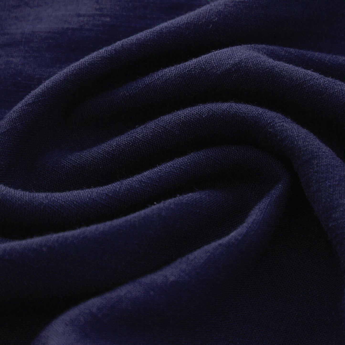 Handmade Navy Blue Linen Maxi Dress – Long Sleeve Fit and Flare | Xiaolizi 5752