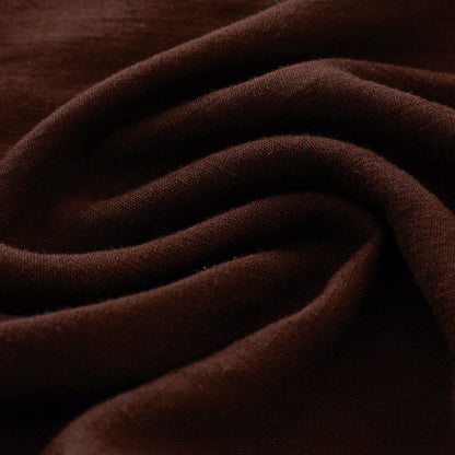 Women’s Chocolate Brown Linen Maxi Dress – Handmade Elegant Long Dress | Xiaolizi 5695
