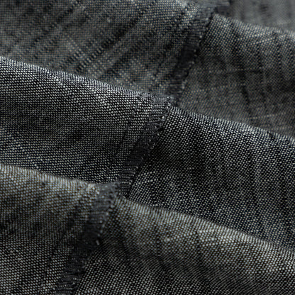 Linen Blend Shirt Dress in Gray – Casual Summer Midi Outfit 4912