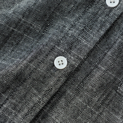 Long sleeves button down linen shirt top 4915