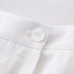 Swing a line white wrap summer linen skirt 4932