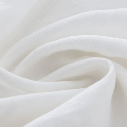 Button down white linen dress with pockets 4922