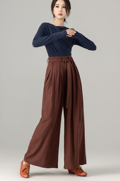 Navy Cotton Knit Long Sleeve Top – Slim Fit Drape Neck Shirt 5699