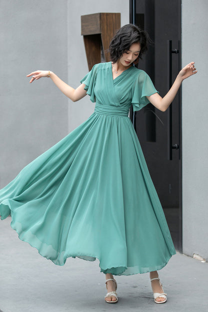 Boho Summer swing chiffon dress 5859
