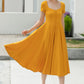 Yellow midi dresses for women 5981