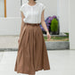 Women linen summer skirt 5982