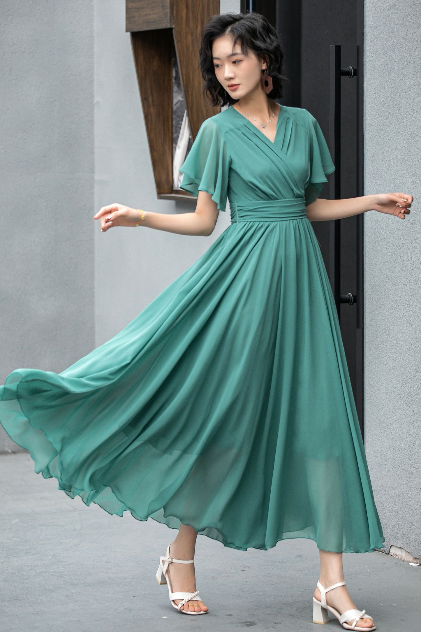 Boho Summer swing chiffon dress 5859